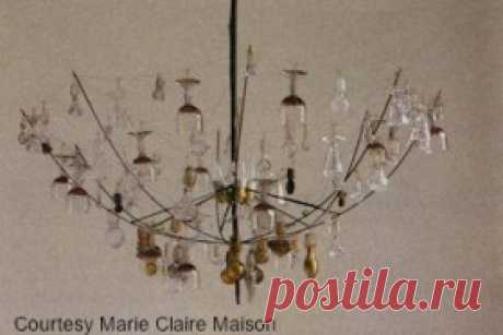 люстра из старого зонта