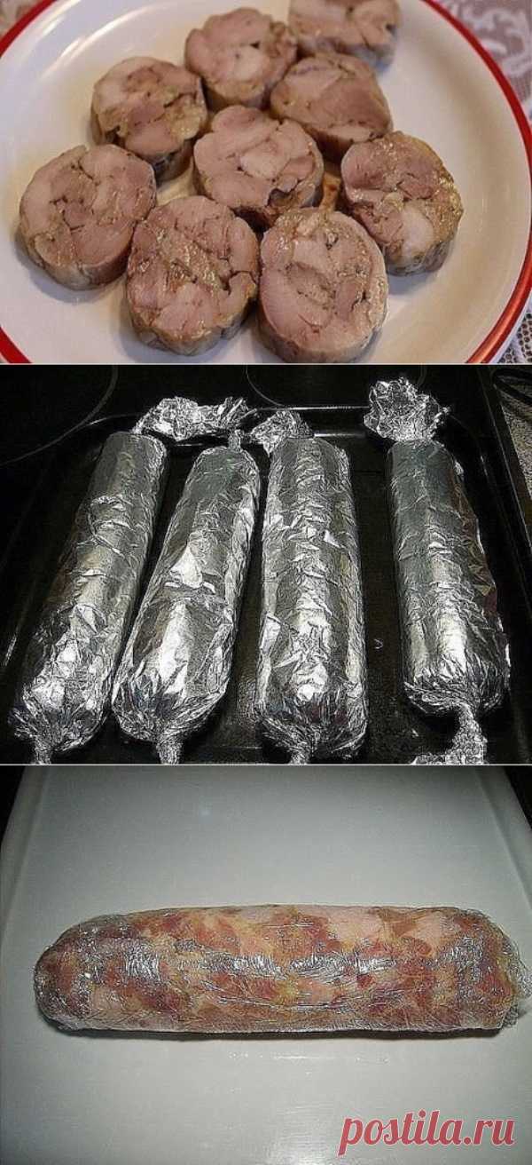 КОЛБАСА ДОМАШНЯЯ КУРИНАЯ БЫСТРОГО ПРИГОТОВЛЕНИЯ - ОБАЛДЕННЫЙ ВКУС!