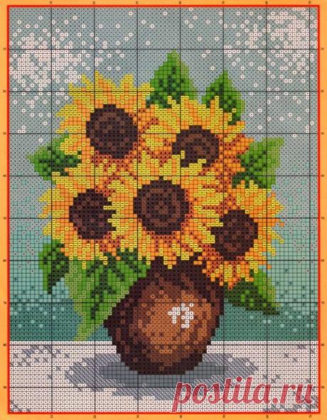 подсолнухи вышивка крестом: 19 тыс изображений найдено в Яндекс.Картинках