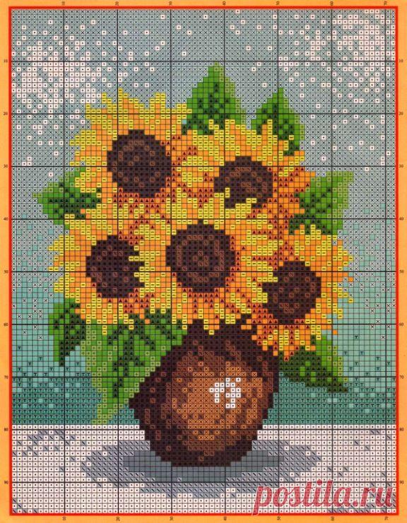 подсолнухи вышивка крестом: 19 тыс изображений найдено в Яндекс.Картинках