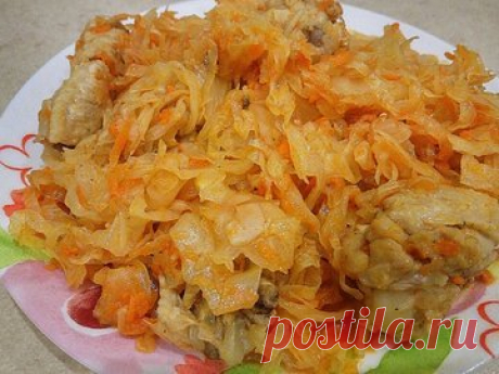 Тушеная капуста с курицей в мультиварке - простой и вкусный рецепт с пошаговыми фото