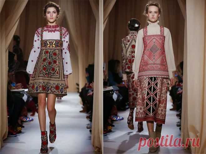 Коллекция от Valentino в славянском стиле