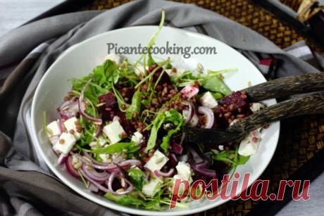 Салат з гречки з буряком та бринзою | Picantecooking