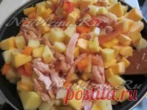 Рагу из курицы с овощами