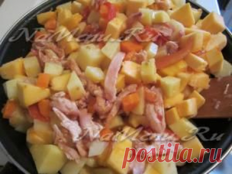 Рагу из курицы с овощами
