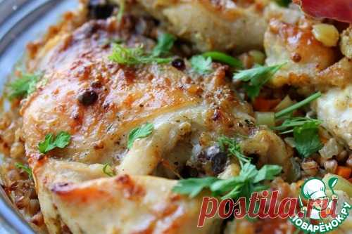 Запеченная гречка с курицей - кулинарный рецепт