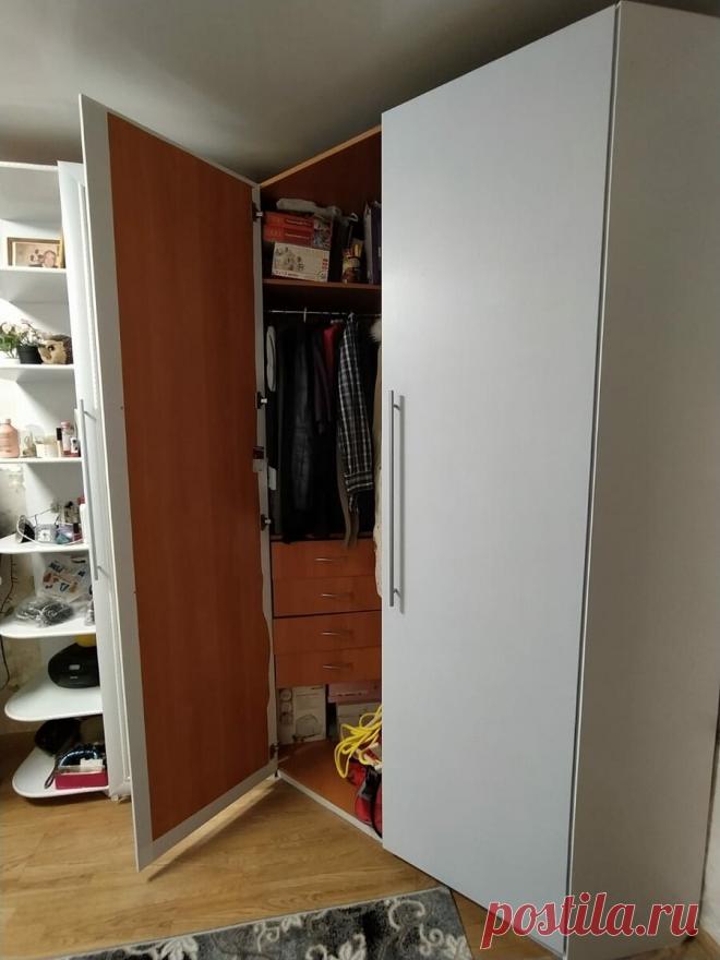Обклеили старый рыжий шкаф белой пленкой, все подумали что купили новый! Как вам перевоплощение? | Секреты Отчаянной Домохозяйки | Яндекс Дзен