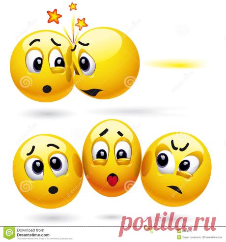 Glimlachende ballen vector illustratie. Afbeelding bestaande uit emotie - 8989676 Foto over Glimlachend ballen die en elkaar raken drukken - 8989676
