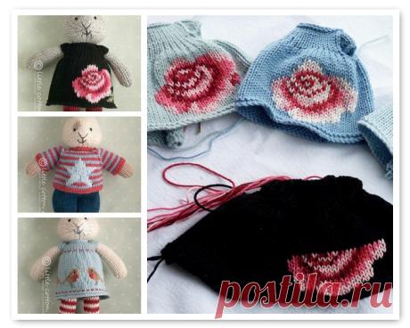 Little Cotton Rabbits: duplicate stitch