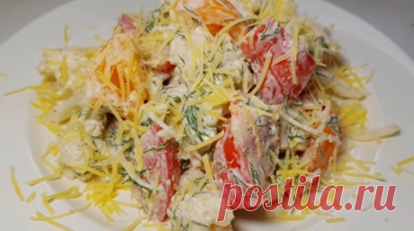 Простой салат на каждый день: самый вкусный и очень полезный