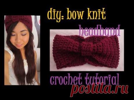 DIY: Bow Knit Headband Crochet Tutorial