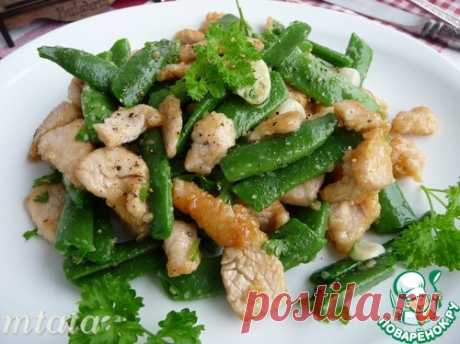 Индейка со стручковой фасолью - кулинарный рецепт
