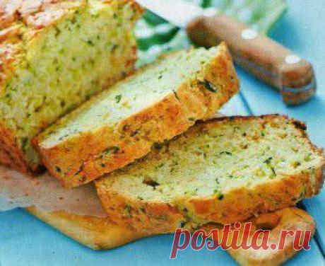 Хлебец кабачковый с чесноком и зеленью | vkusnyymir