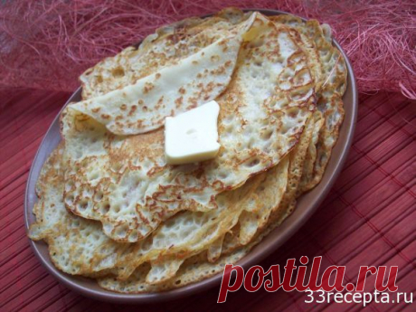 Блины (блинчики) по рецепту Татьяны Толстой | Рецепт с фото