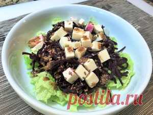 Салат СВЕКОЛЬНЫЙ диетический. Вкусный ужин для худеющих. рецепт с фото