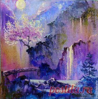 25 ярких картин с цветущей Сакурой — холст масло | Яркие Картины Маслом в Воронеже от Наталии Ширяевой