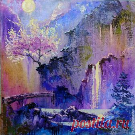 25 ярких картин с цветущей Сакурой — холст масло | Яркие Картины Маслом в Воронеже от Наталии Ширяевой