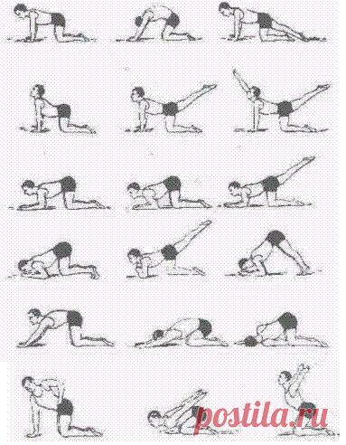 Комплекс упражнений при остеохондрозе