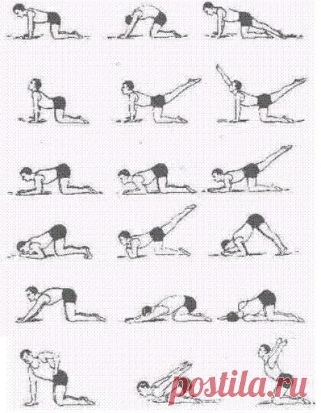 Комплекс упражнений при остеохондрозе