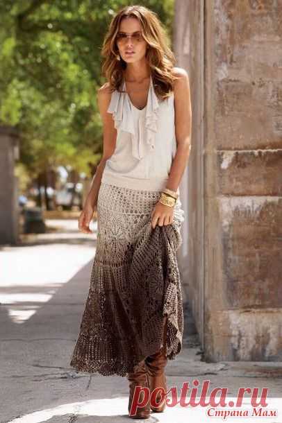 ОЧЕНЬ КРАСИВАЯ ЮБКА... ОЧЕНЬ...со схемой...