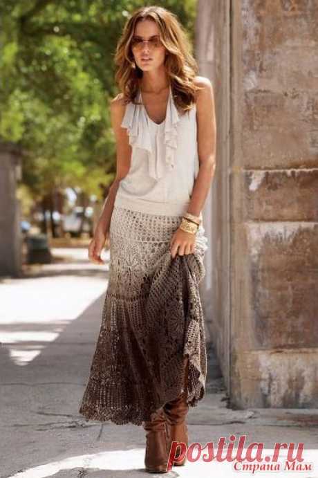 ОЧЕНЬ КРАСИВАЯ ЮБКА... ОЧЕНЬ...со схемой...