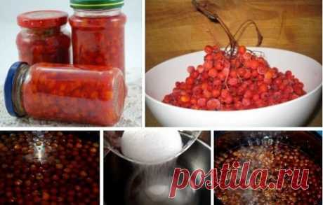 и заготовки одной из самых полезных ягод - рябины. Ее горьковатый вкус многим совсем не по нраву, и очень зря. Лечебные свойства этой ягоды оказывают действие на весь организм, оздоравливая его. Поэтому сегодня я буду готовить варенье из рябины, получится оно совсем не приторным и с благородной горчинкой.
Рябина свежая 1 килограмм
Сахар 1,5 килограмма
Вода 3 стакана
Шаг 1: Подготавливаем рябину.
Сперва рябину, как и прочие ягоды, нужно
