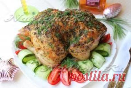 Курица, запеченная с лимоном и пряными травами