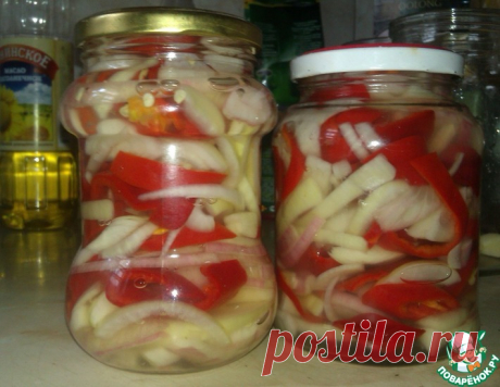 Острый перец с луком – кулинарный рецепт