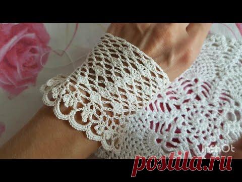 Красивый узор для перчаток крючком