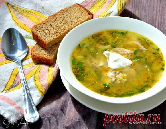 Рассольник «Любимый» (на курином бульоне, с рисом)