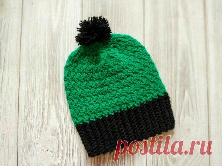 Мастер-класс. Вяжем теплую шапку для мальчика крючком » «Хомяк55» - всё о вязании спицами и крючком