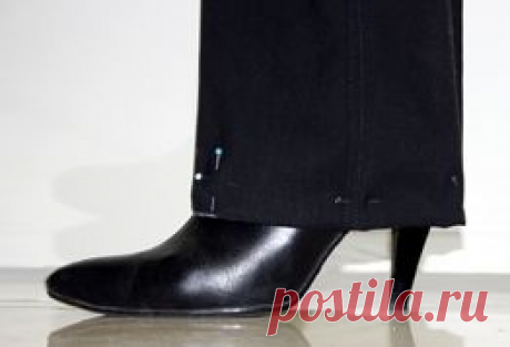 ИГОЛКА С НИТОЧКОЙ. Как правильно подшить брюки