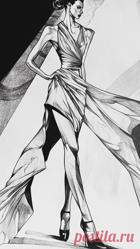 Элегантность на Подиуме: Искусство Моды в Черно-белом. Нейронная сеть Midjourney - Midjourney примеры промтов - Форум ИИ о нейросетях - Yes Ai