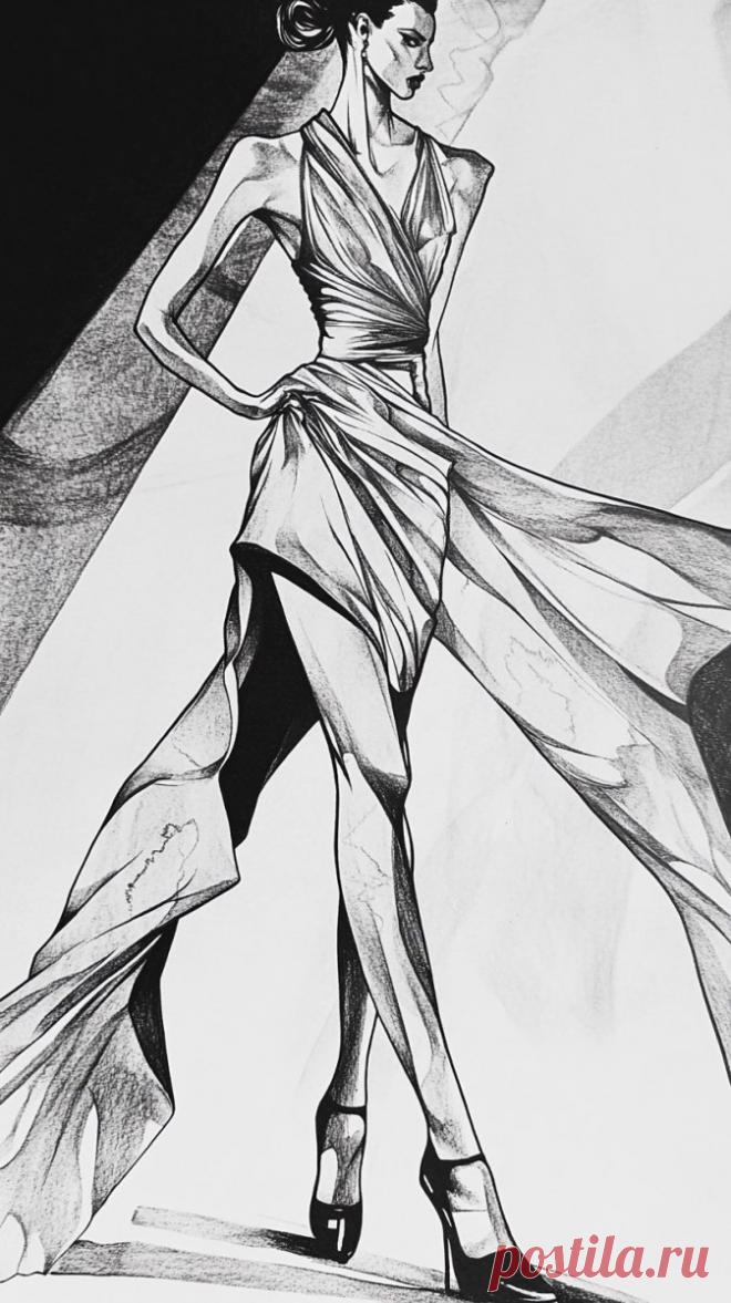 Элегантность на Подиуме: Искусство Моды в Черно-белом. Нейронная сеть Midjourney - Midjourney примеры промтов - Форум ИИ о нейросетях - Yes Ai