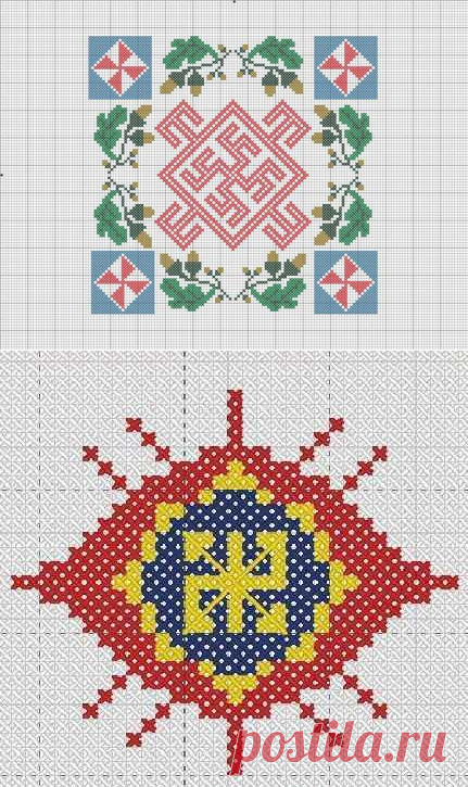 Вышивка оберег: славянские защитные амулеты. Схемы вышивки оберегов с инструкциями по применению каждого символа.