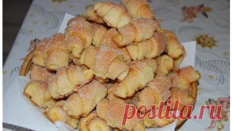 Cахарные рогалики - Детская кухня