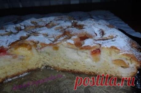 Пирог со сливами по старинному рецепту | Домашняя еда