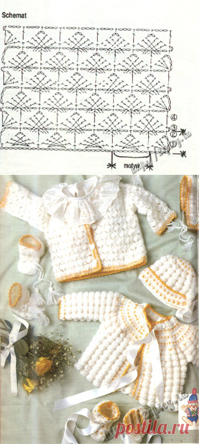 Вязанные костюмы для малышей