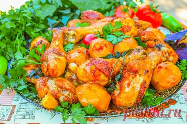 Казан кебаб из курицы на костре рецепт с фото пошагово - 1000.menu