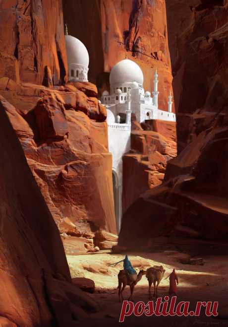 theamazingdigitalart:
“Red Canyon by Ruxing Gao
”