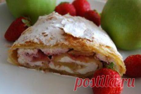 рецепт творожный штрудель с клубникой | Никогда не сдавайся! Красота, здоровье, народная медицина, здоровый образ жизни, стройная фигура, бизнес дом и семья, полезные советы