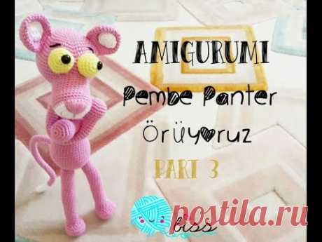 amigurumi pembe panter yapımı | bölüm 3 | Pink panther construction | part 3 | biss