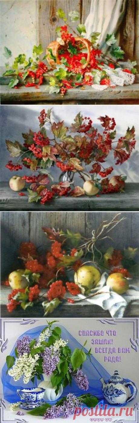 Ягодки от художницы Елены Базановой / Картинки для декупажа / PassionForum - мастер-классы по рукоделию