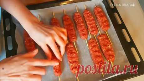 Вкусные рецепты | ШАШЛЫК в духовке по-турецки Адана Кебаб. Как вкусно приготовить Люле Кебаб дома! Турецкая кухня