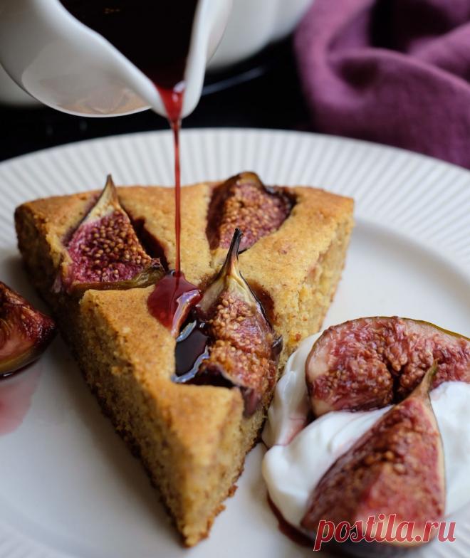 Миндальный пирог со свежим инжиром • Dolce Vita Blog
