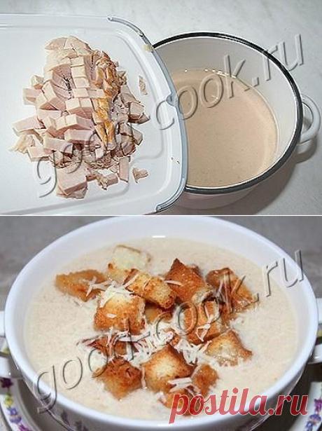 Хорошая кухня - фасолевый суп-пюре с копченой курицей. Кулинарная книга рецептов. Салаты, выпечка.