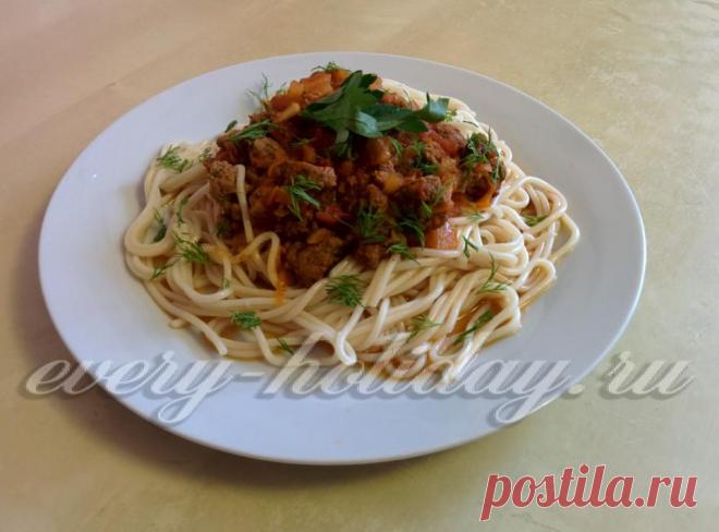 Спагетти болоньезе, рецепт