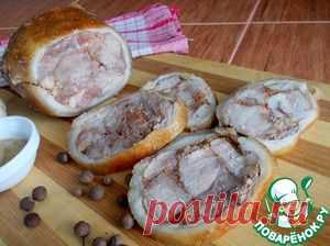 Ветчина из свиной рульки с паприкой и чесноком - кулинарный рецепт