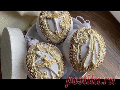 Работа с паталью.  Вам это интересно?  Елочные игрушки своими руками 🎄🎄🎄. Christmas decoration 🎄