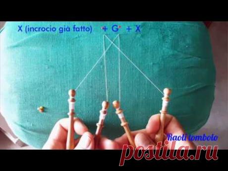 Merletto a tombolo - i movimenti di base